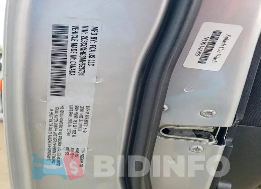 2C3CDXHG3MH628734 Photo# 13