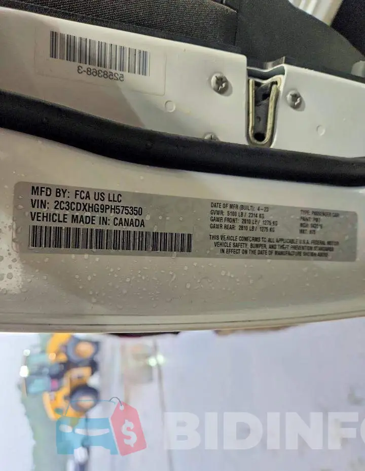 2C3CDXHG9PH575350 Photo# 12