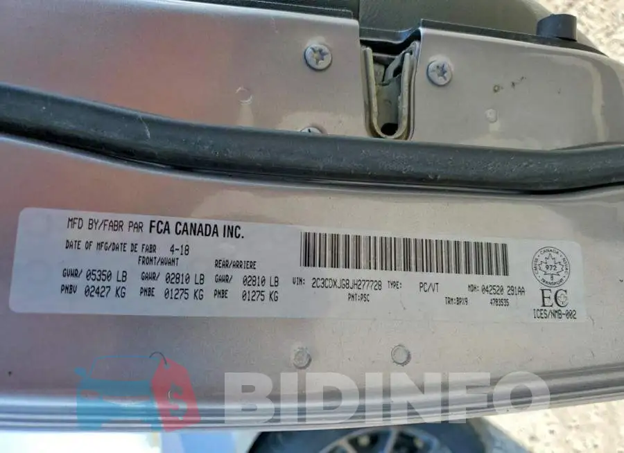 2C3CDXJG8JH277728 Photo# 12