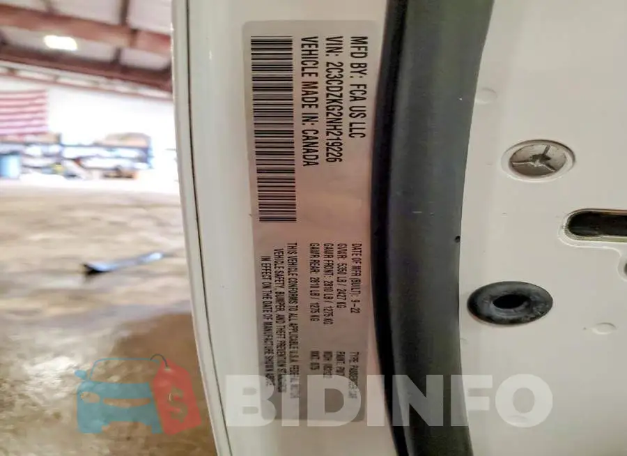 2C3CDZKG2NH219226 Photo# 12