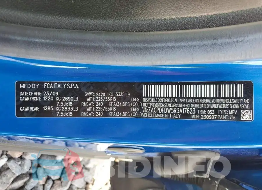 ZACPDFDW5R3A17623 Photo# 12