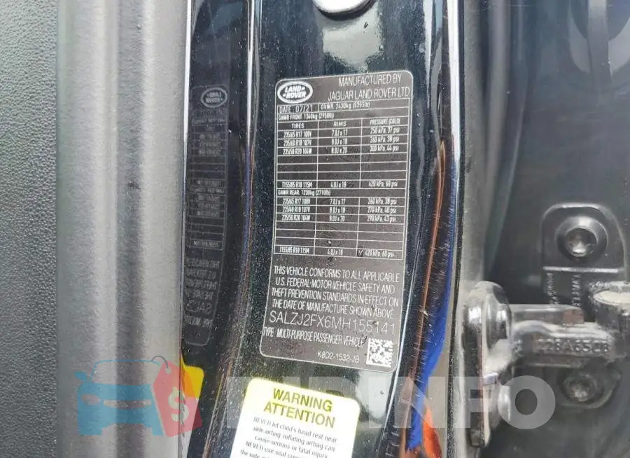 SALZJ2FX6MH155141 Photo# 13