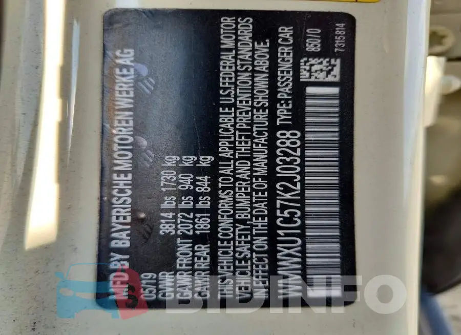 WMWXU1C57K2J03288 Photo# 12