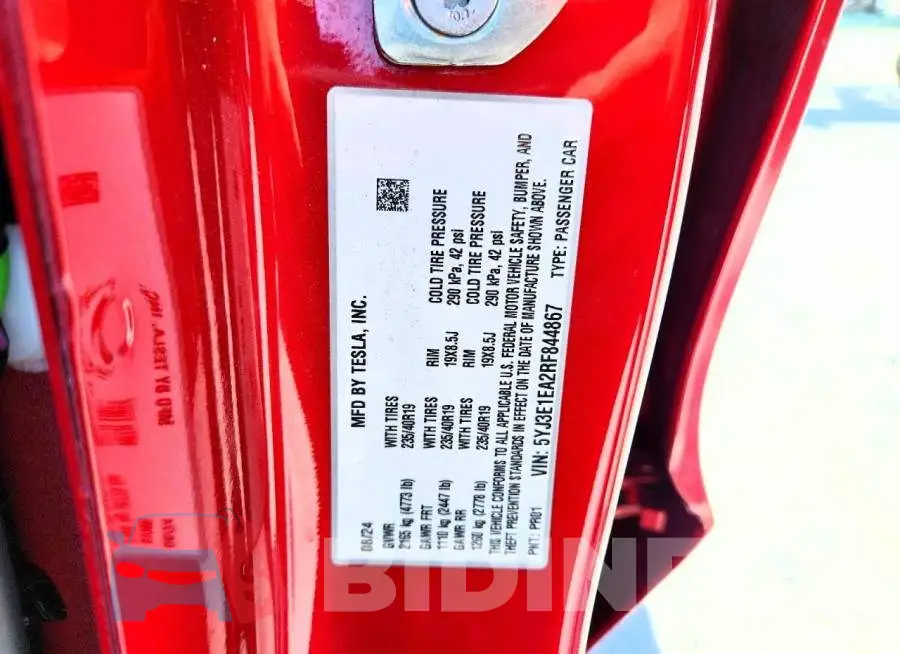 5YJ3E1EA2RF844867 Photo# 12