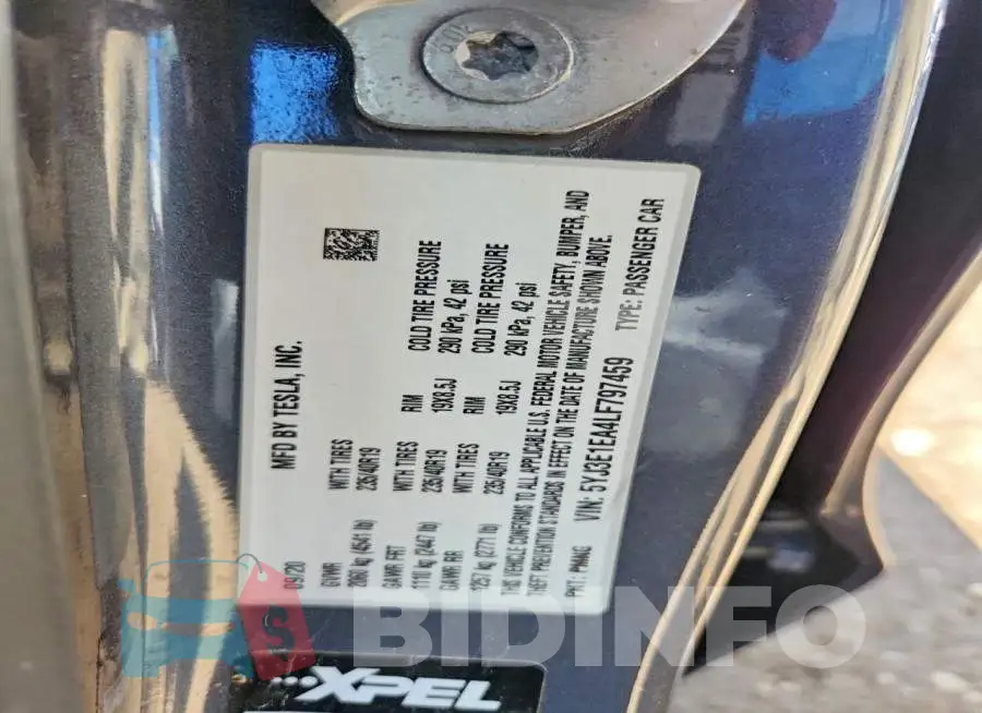 5YJ3E1EA4LF797459 Photo# 12