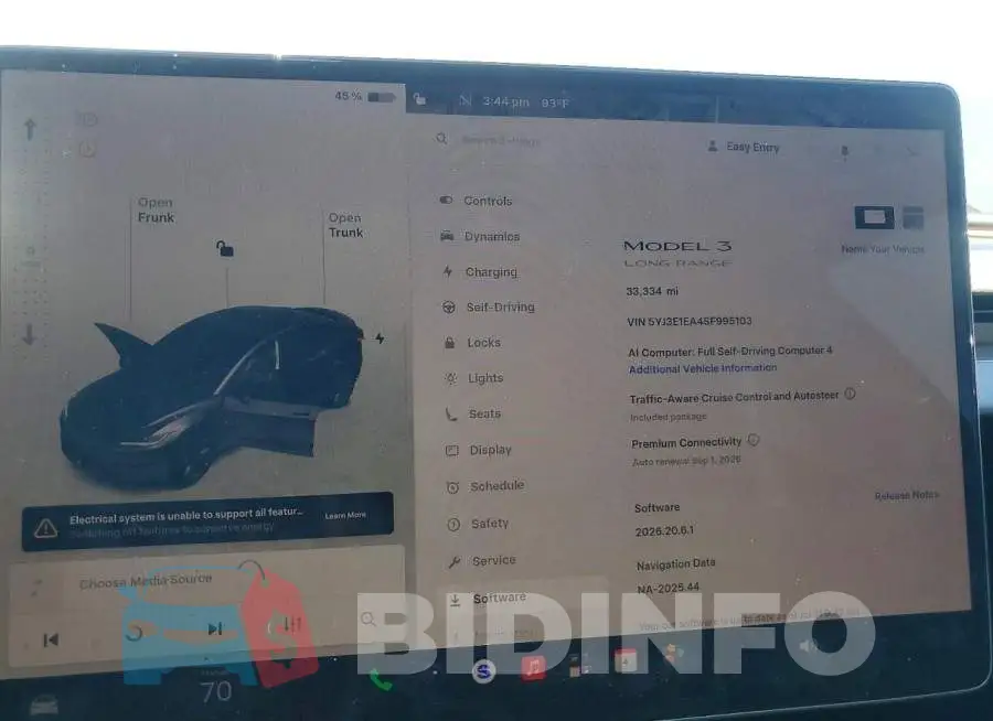 5YJ3E1EA4SF995103 Photo# 9