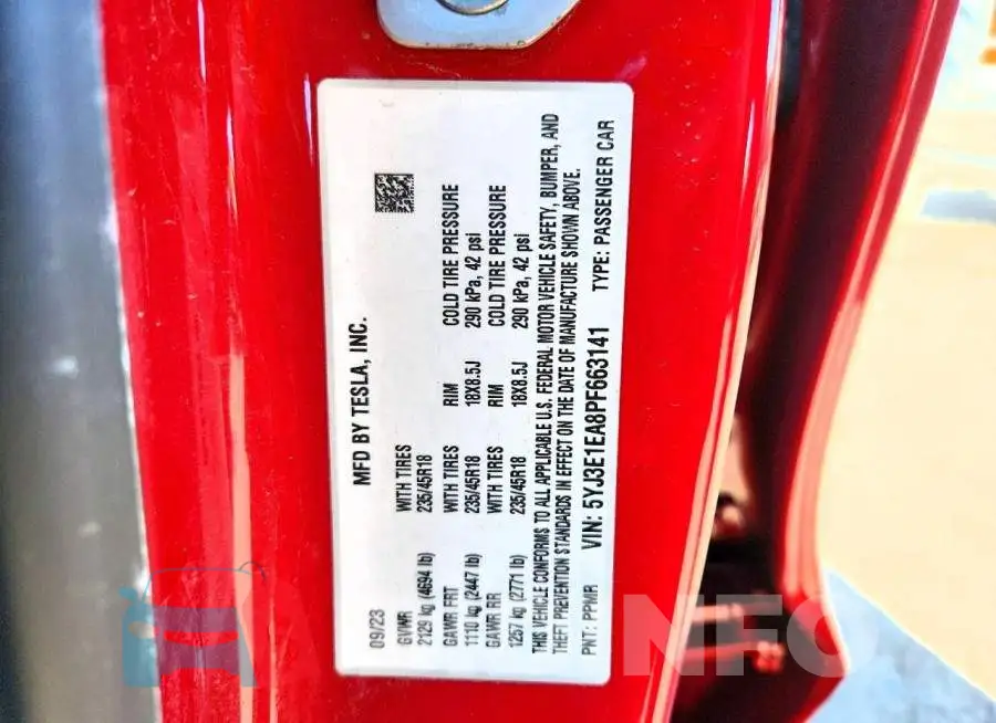 5YJ3E1EA8PF663141 Photo# 12