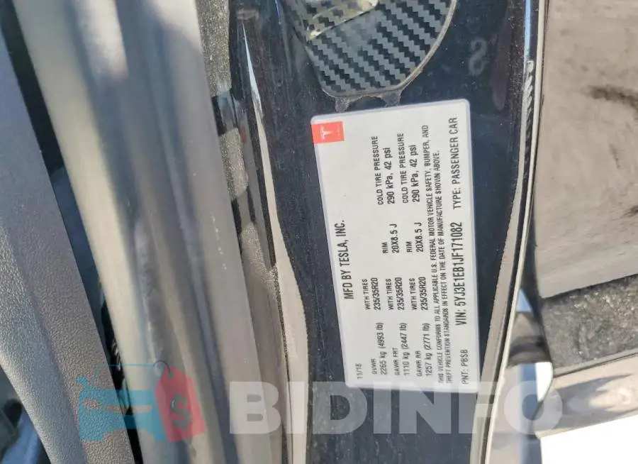 5YJ3E1EB1JF171082 Photo# 12