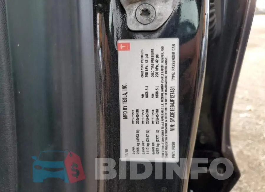 5YJ3E1EB4JF127481 Photo# 12