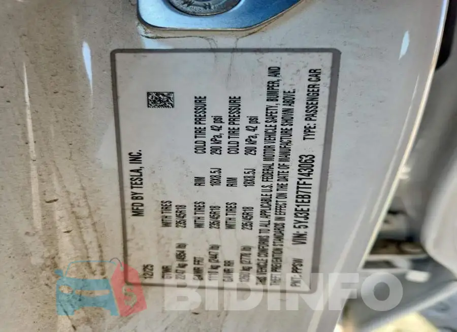 5YJ3E1EB7TF143063 Photo# 13