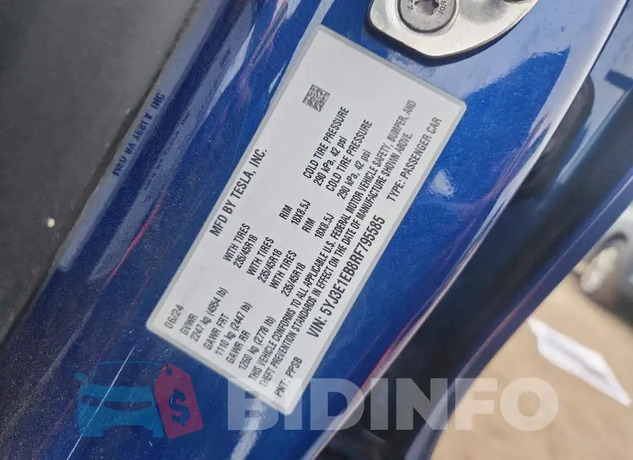 5YJ3E1EB8RF795585 Photo# 13