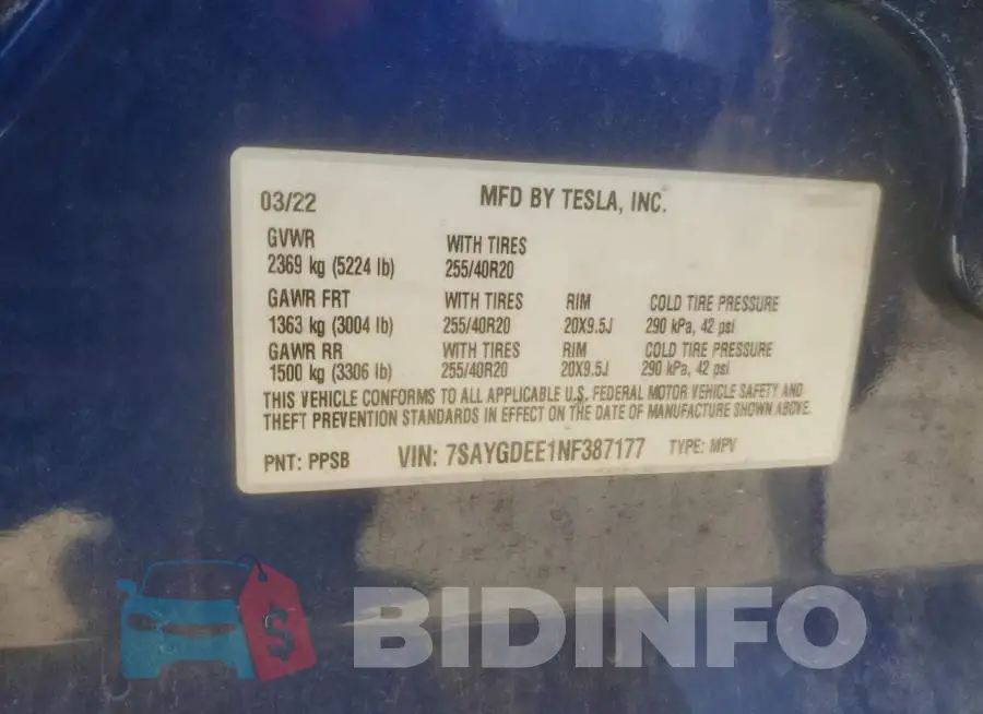 7SAYGDEE1NF387177 Photo# 13