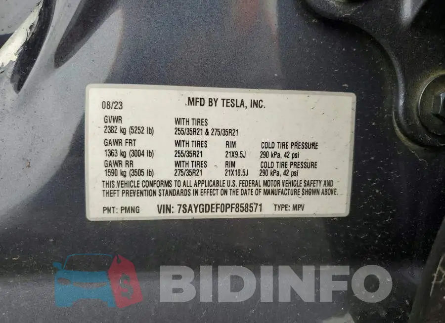 7SAYGDEF0PF858571 Photo# 12