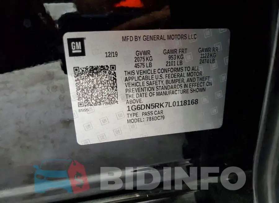 1G6DN5RK7L0118168 Photo# 12