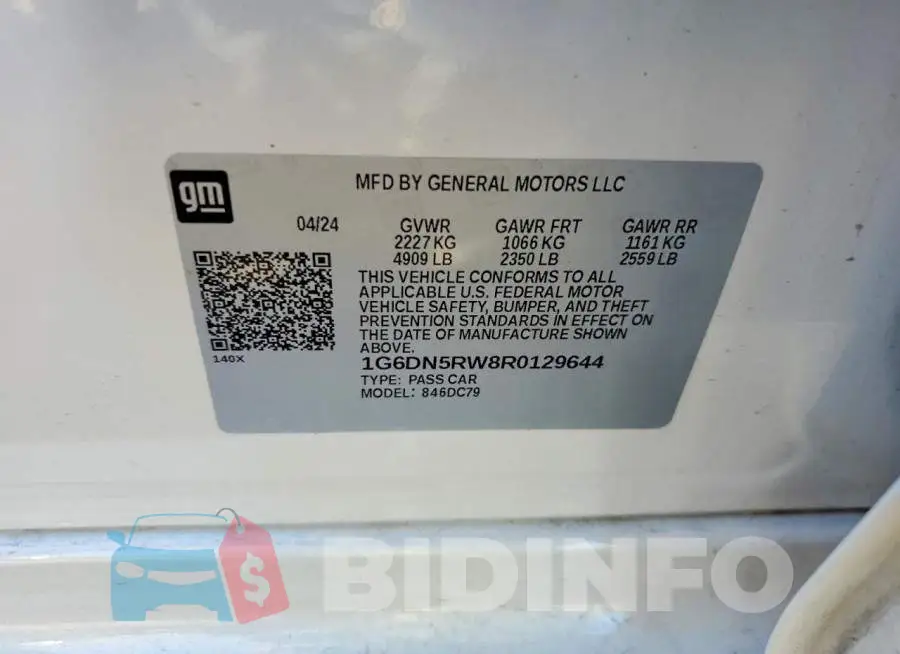 1G6DN5RW8R0129644 Photo# 12