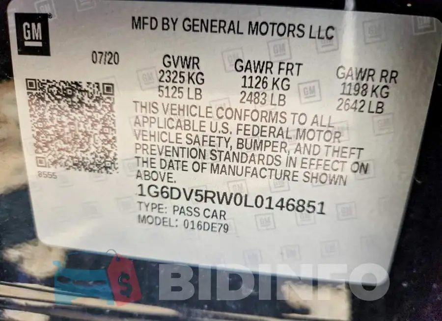 1G6DV5RW0L0146851 Photo# 12