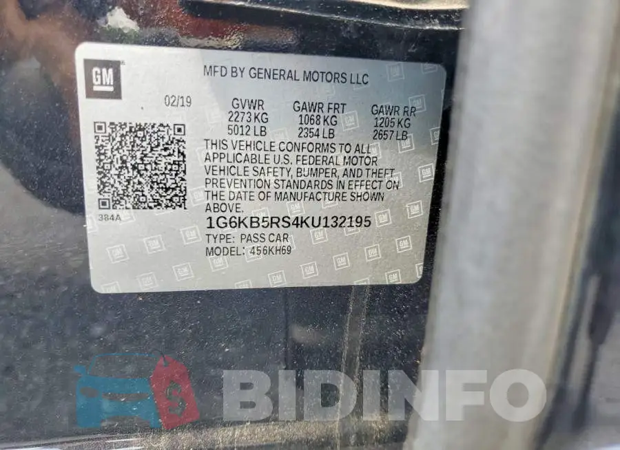 1G6KB5RS4KU132195 Photo# 12