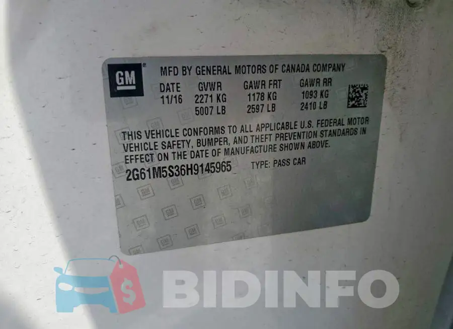 2G61M5S36H9145965 Photo# 12