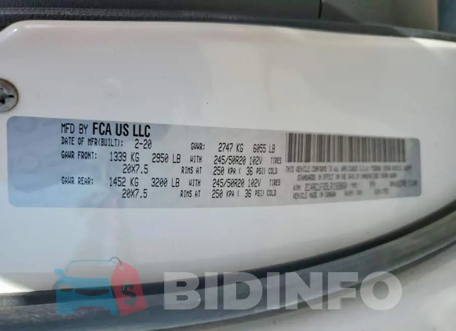 2C4RC1FG5LR192860 Photo# 13