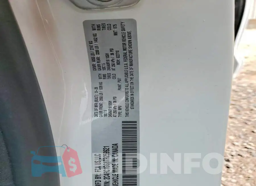 2C4RC1GG8TR259921 Photo# 13