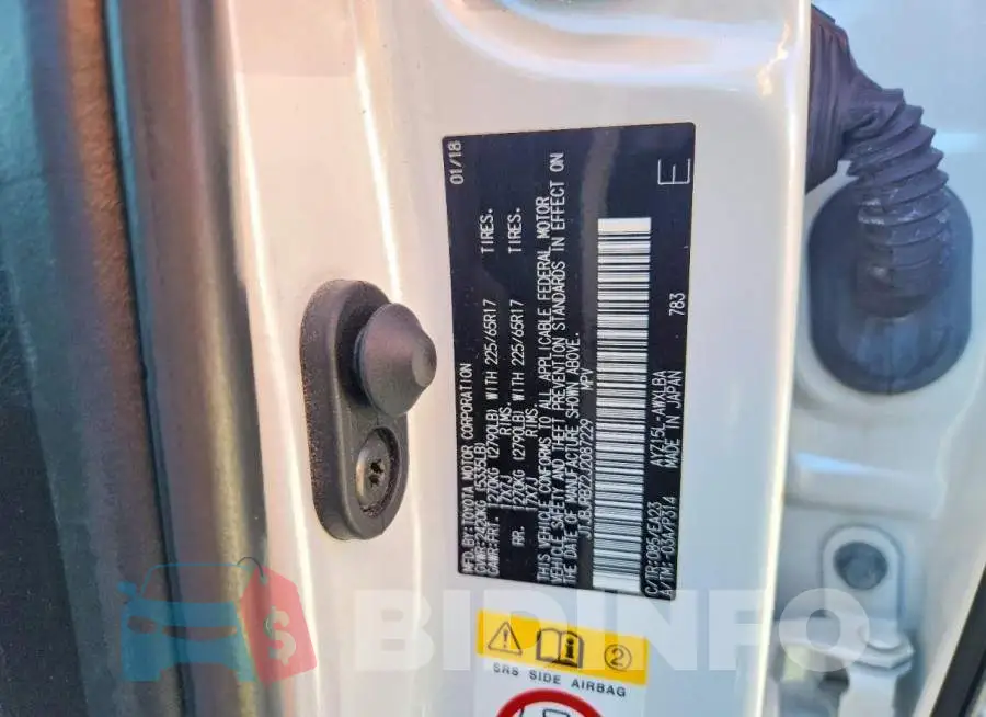 JTJBJRBZ2J2087229 Photo# 13
