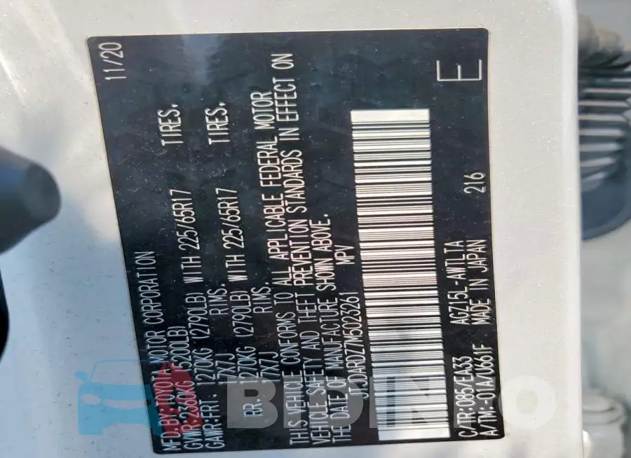 JTJDARDZ7M5023261 Photo# 13
