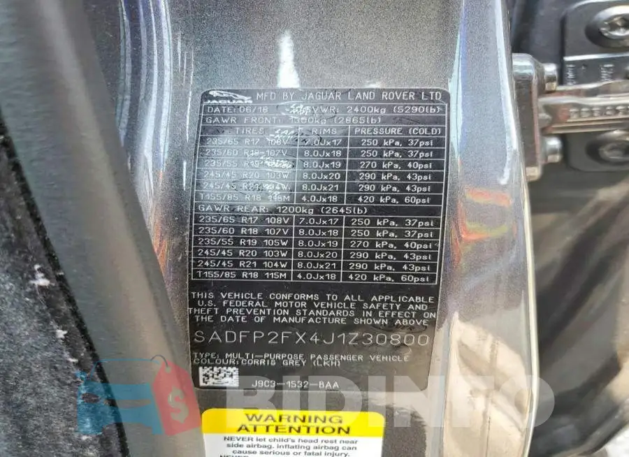 SADFP2FX4J1Z30800 Photo# 14