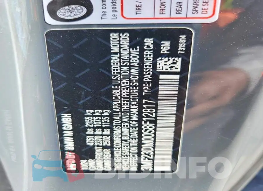 3MF23DM00S8F12817 Photo# 12