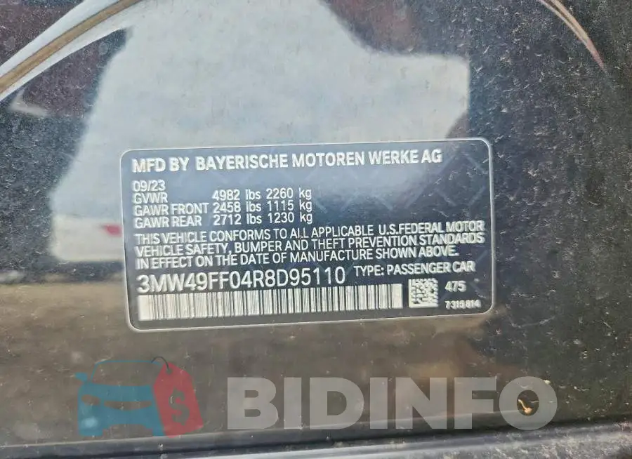 3MW49FF04R8D95110 Photo# 12