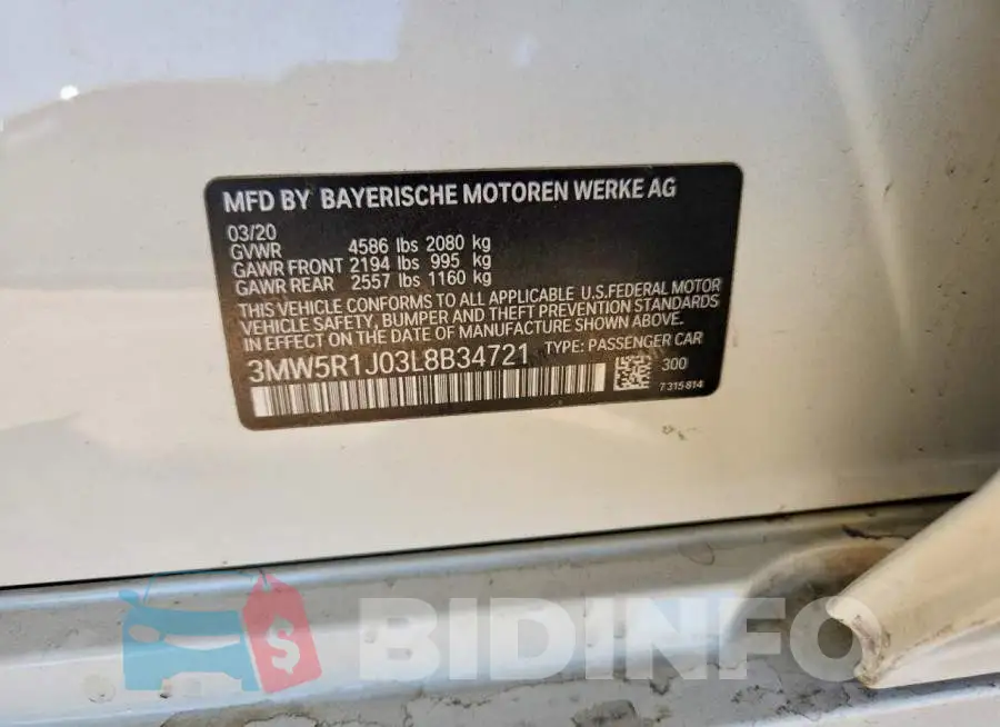 3MW5R1J03L8B34721 Photo# 12