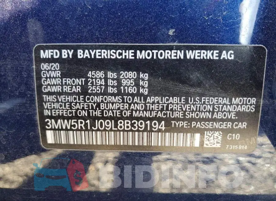 3MW5R1J09L8B39194 Photo# 13