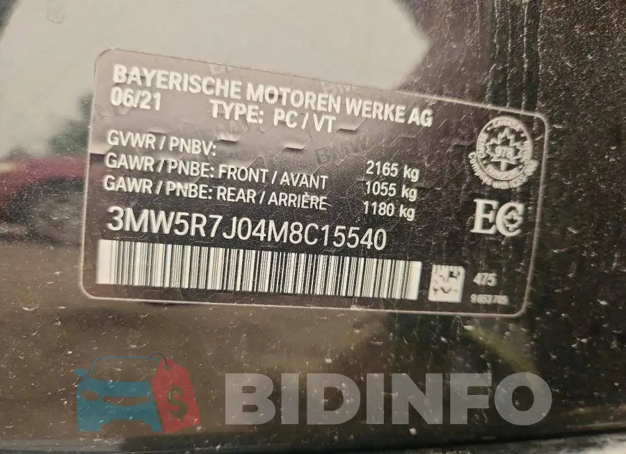 3MW5R7J04M8C15540 Photo# 13