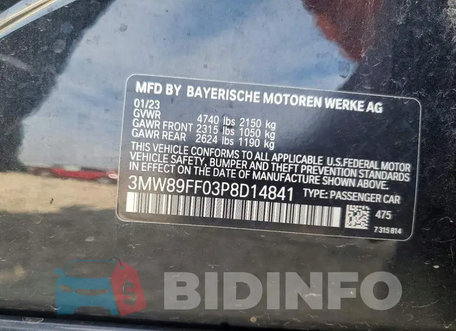 3MW89FF03P8D14841 Photo# 12