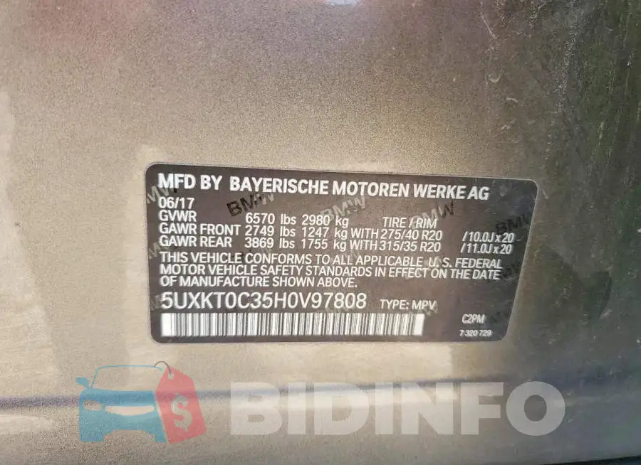 5UXKT0C35H0V97808 Photo# 13