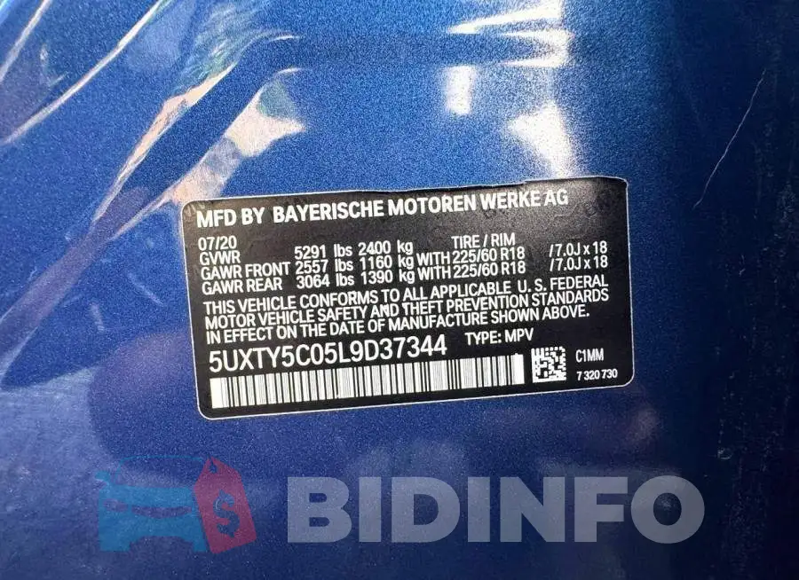 5UXTY5C05L9D37344 Photo# 14