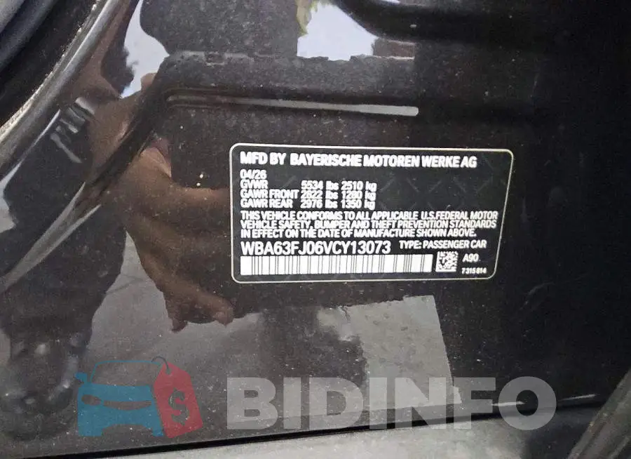 WBA63FJ06VCY13073 Photo# 12