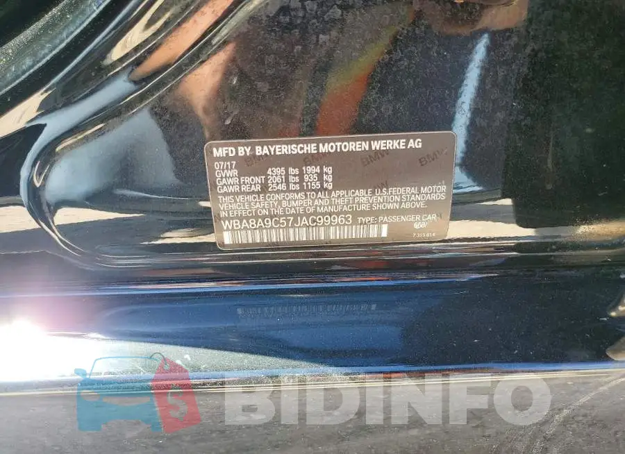 WBA8A9C57JAC99963 Photo# 12