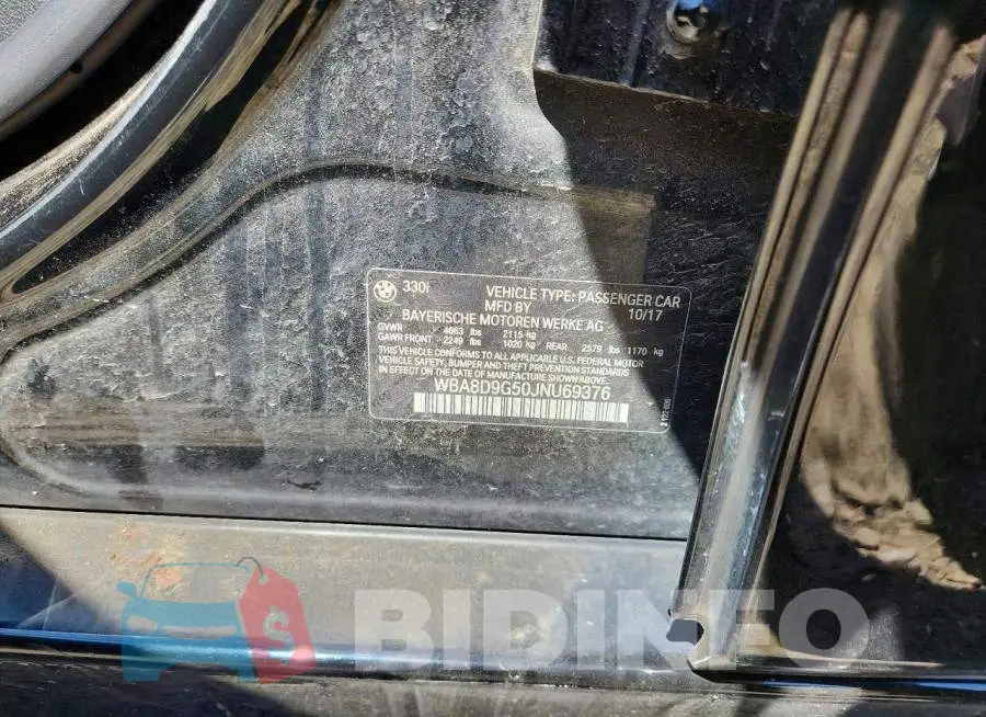 WBA8D9G50JNU69376 Photo# 13
