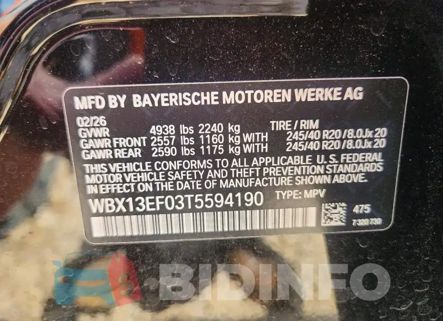 WBX13EF03T5594190 Photo# 14