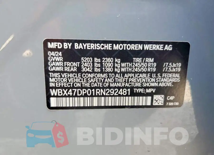 WBX47DP01RN292481 Photo# 13