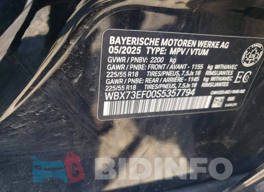 WBX73EF00S5357794 Photo# 14