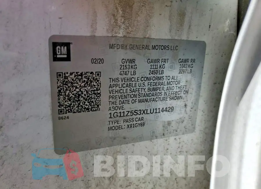1G11Z5S3XLU114429 Photo# 13
