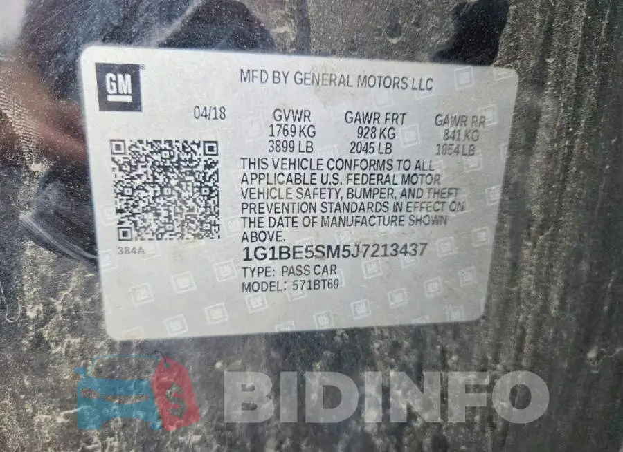 1G1BE5SM5J7213437 Photo# 12