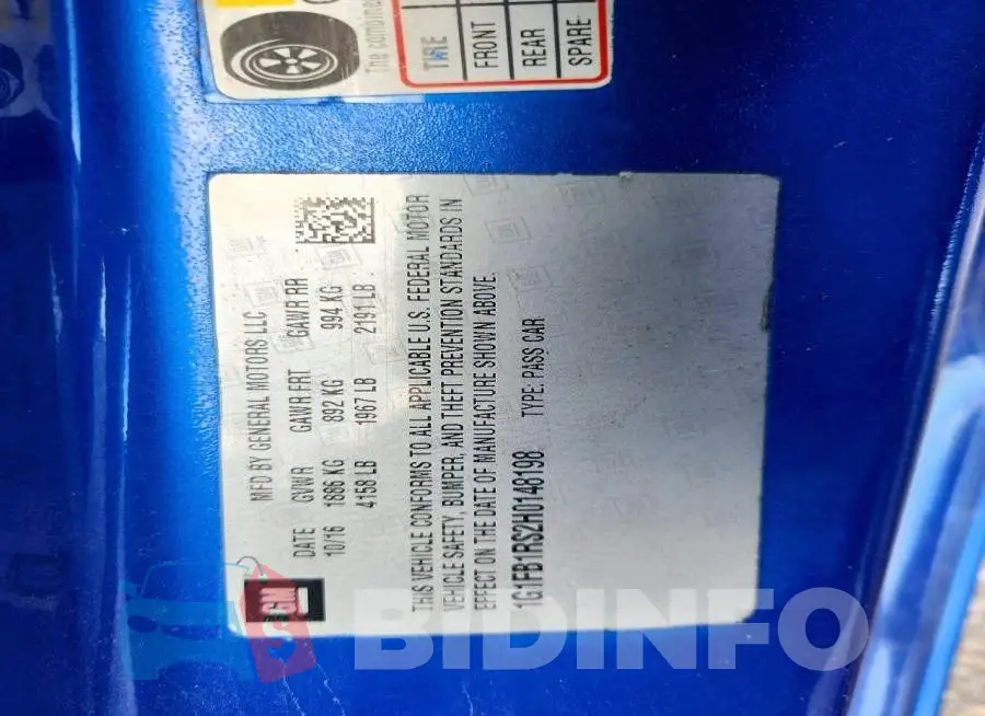 1G1FB1RS2H0148198 Photo# 12
