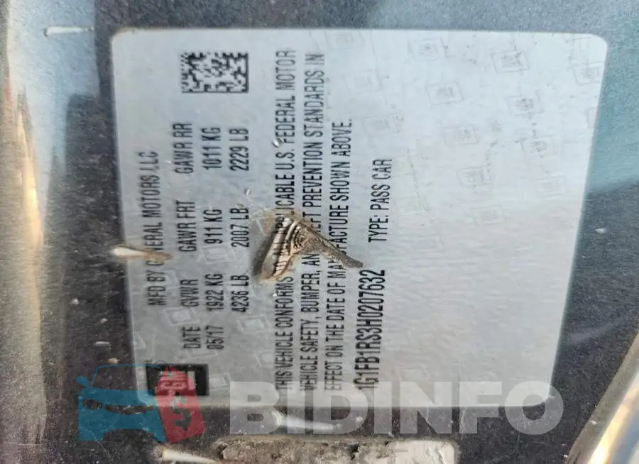 1G1FB1RS3H0207632 Photo# 13