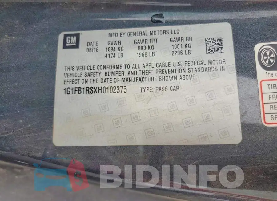 1G1FB1RSXH0102375 Photo# 12