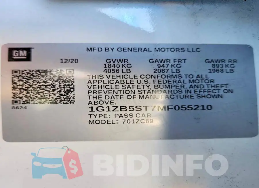 1G1ZB5ST7MF055210 Photo# 13