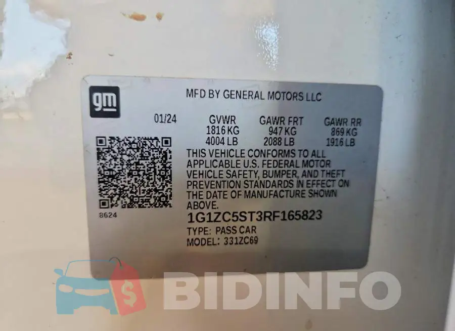 1G1ZC5ST3RF165823 Photo# 13