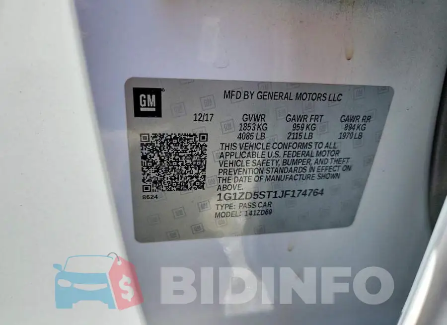 1G1ZD5ST1JF174764 Photo# 12