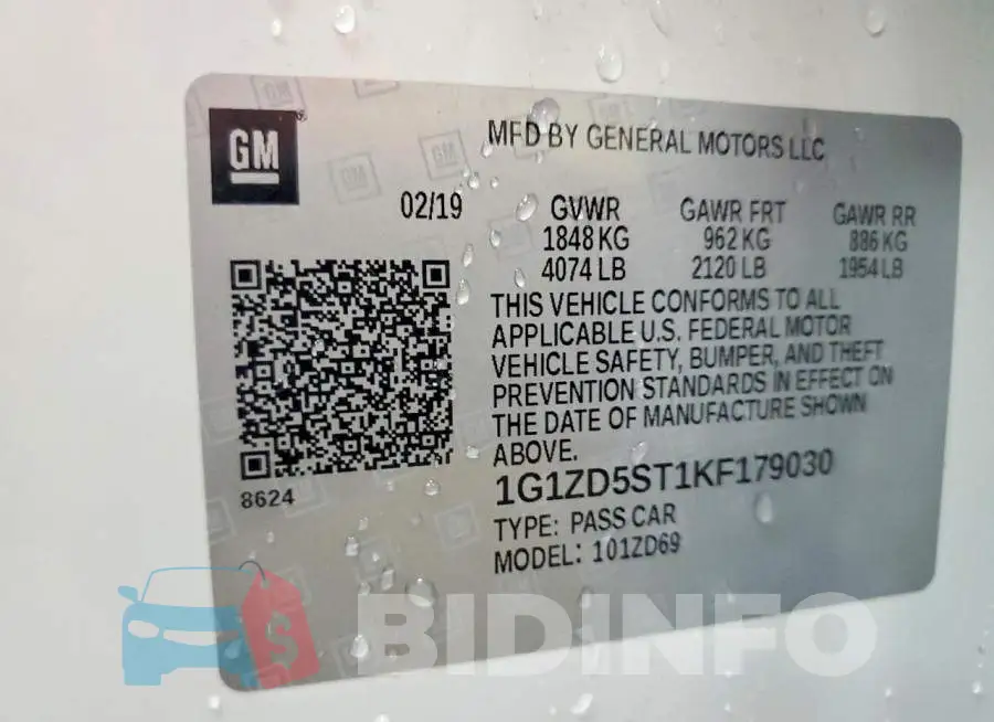 1G1ZD5ST1KF179030 Photo# 12